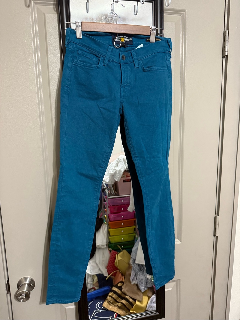 Lucky Brand Teal Skinny Jeans